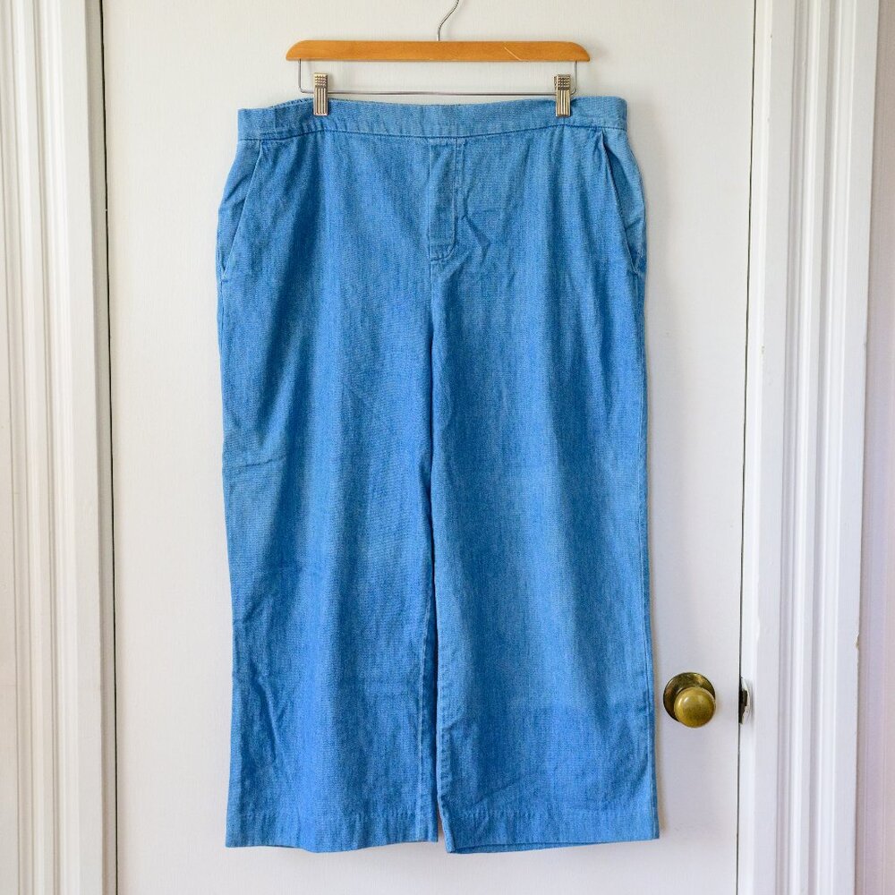 Chambray Pull-On Pants
